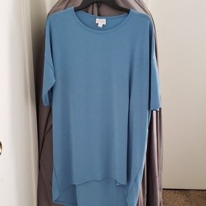 Lularoe Irma Tunic size small blue